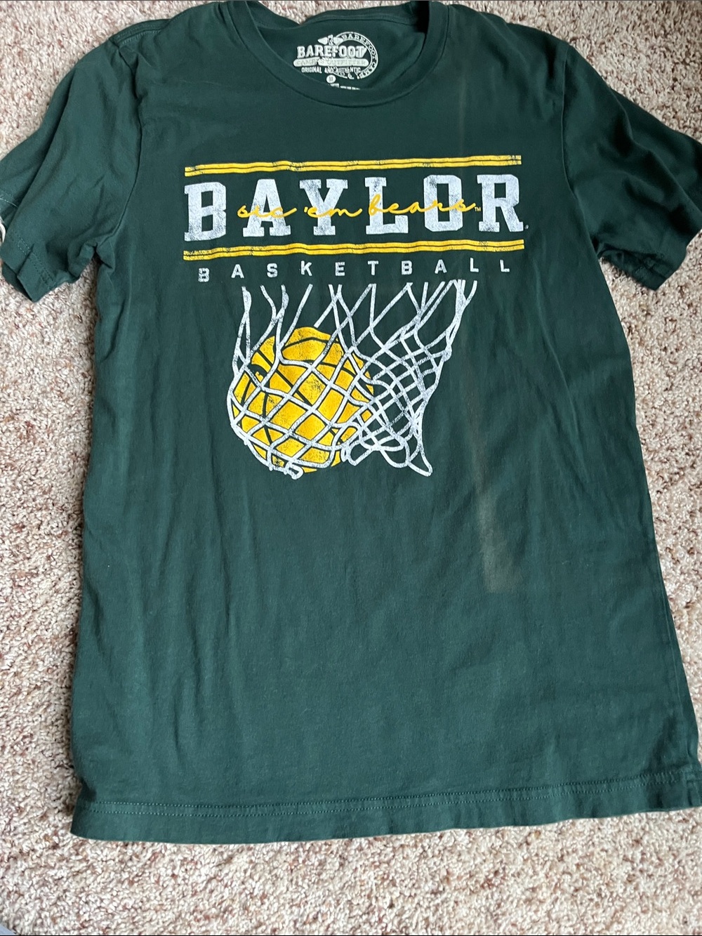 Baylor men’s basketball green t shirt size M